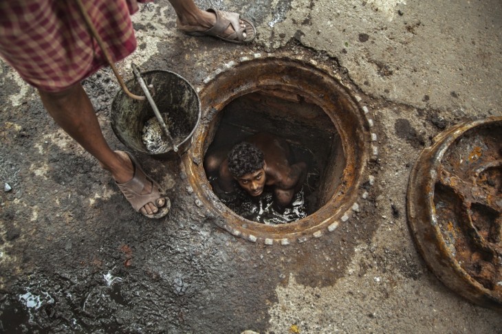  Trabajador en aguas residuales de Sujan Sarkar