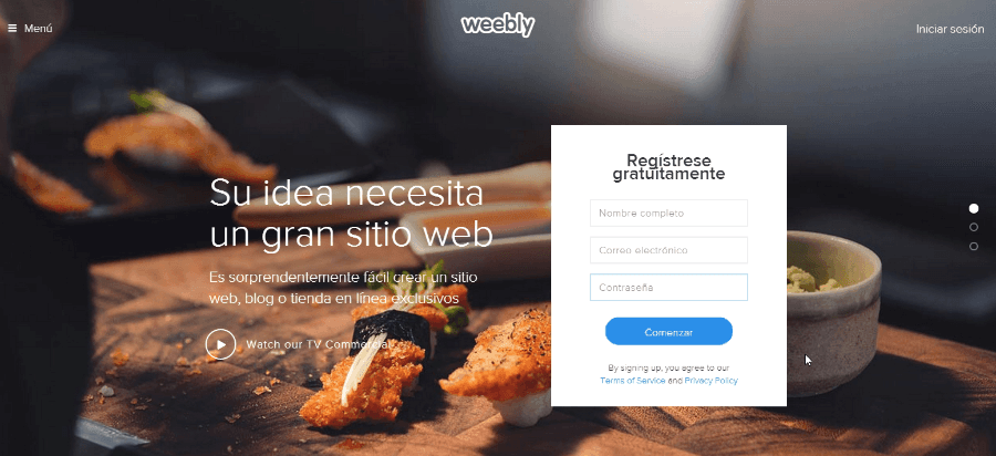 Weebly - Crear un blog gratis o una página web gratuita