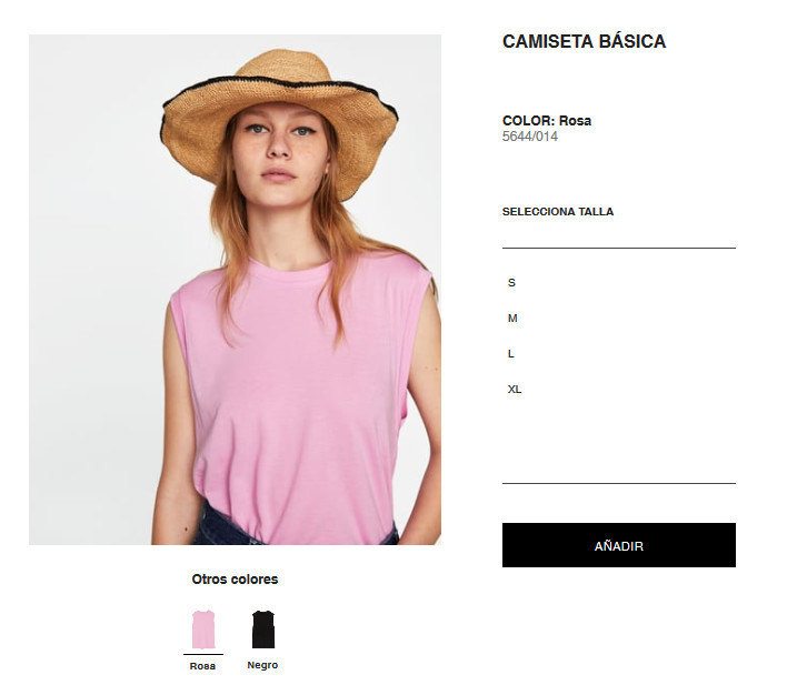 camisa rosa tienda online